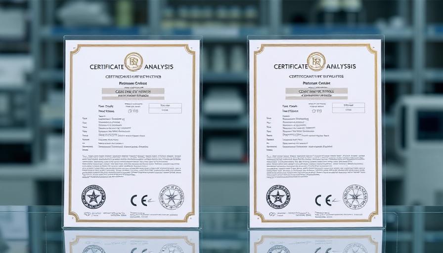 Third-party peptide testing lab comparing independent Certificate of Analysis results